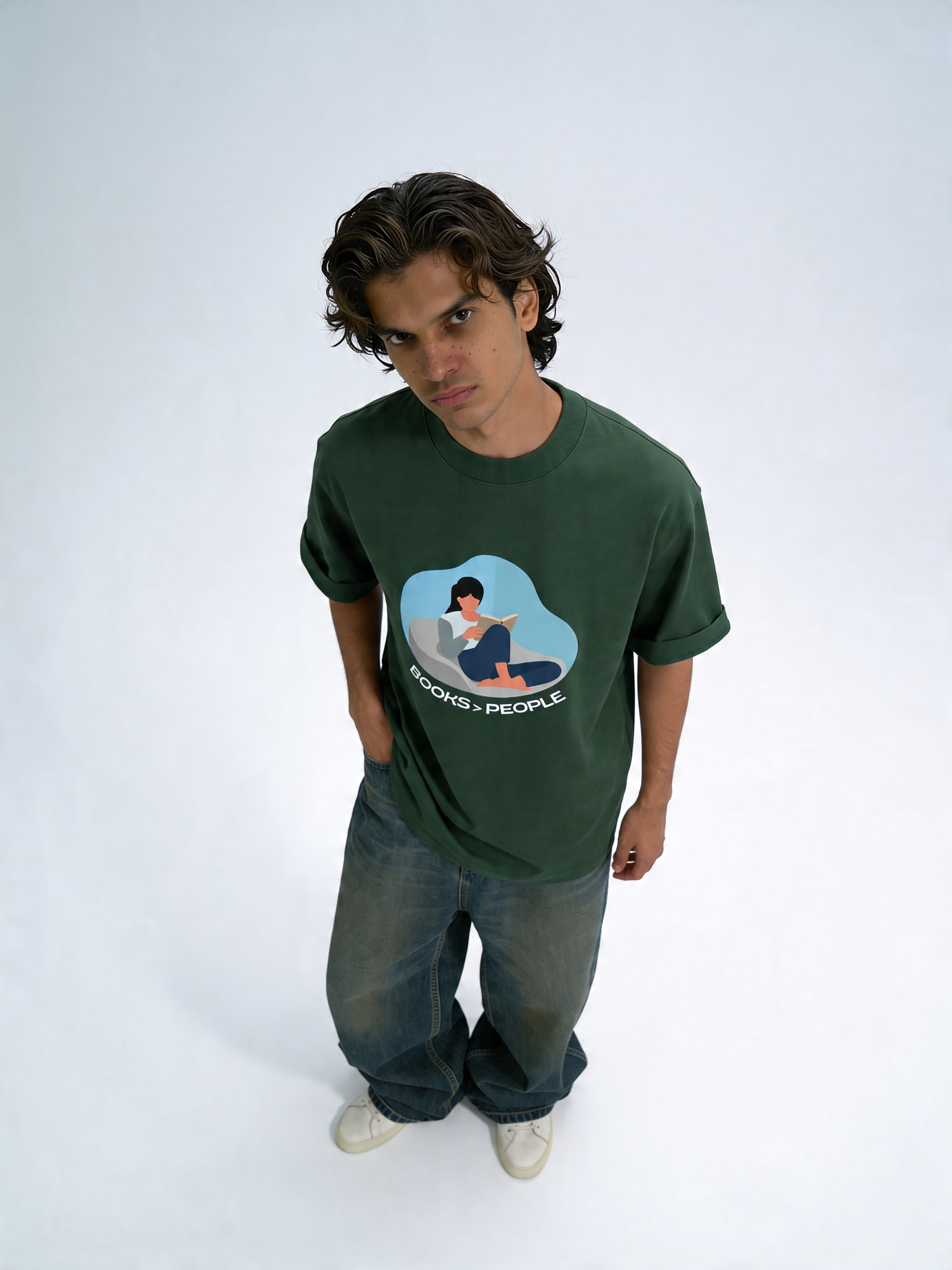 Unisex Oversized Classic T-Shirt Books>People