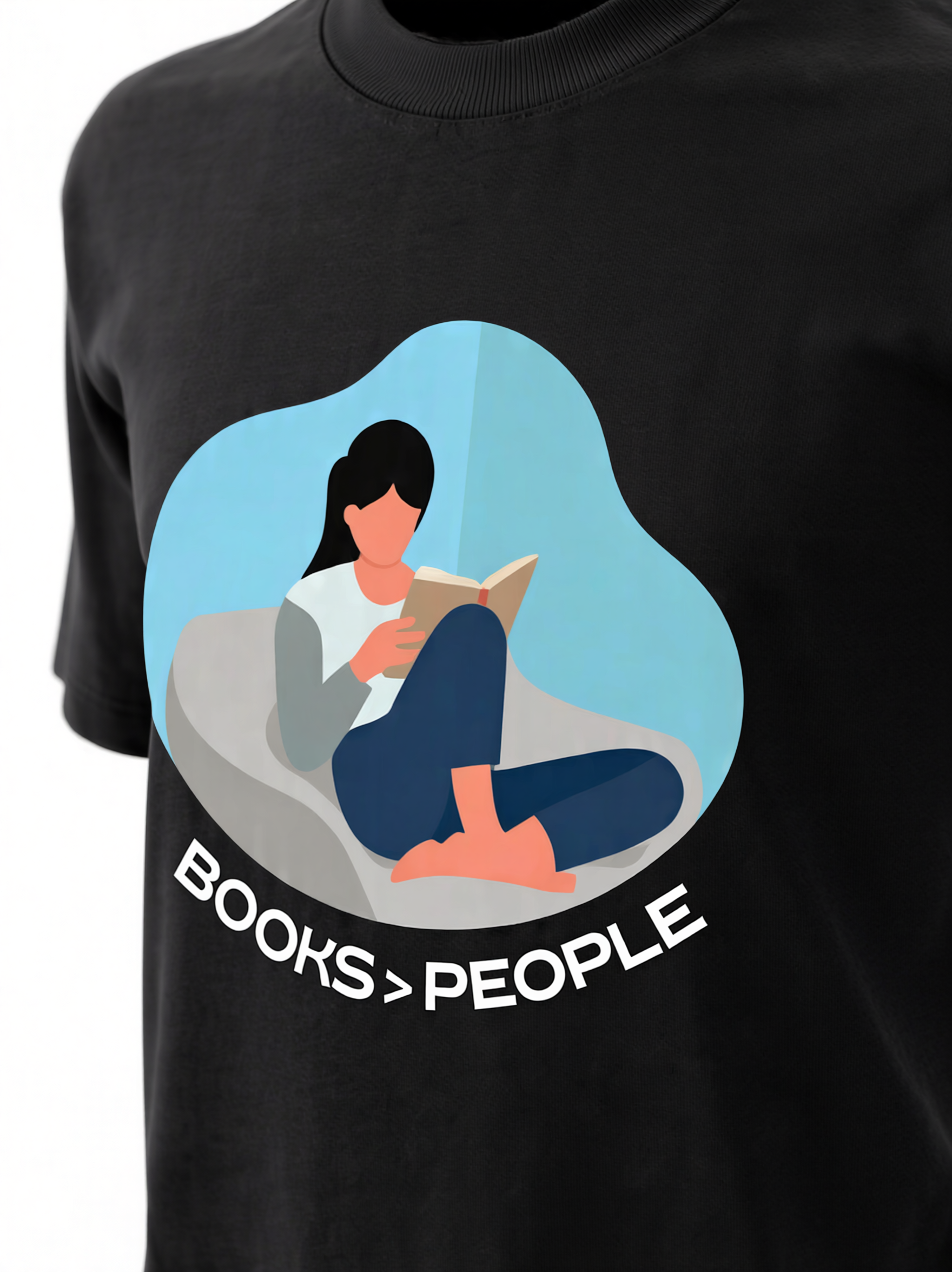 Unisex Oversized Classic T-Shirt Books>People