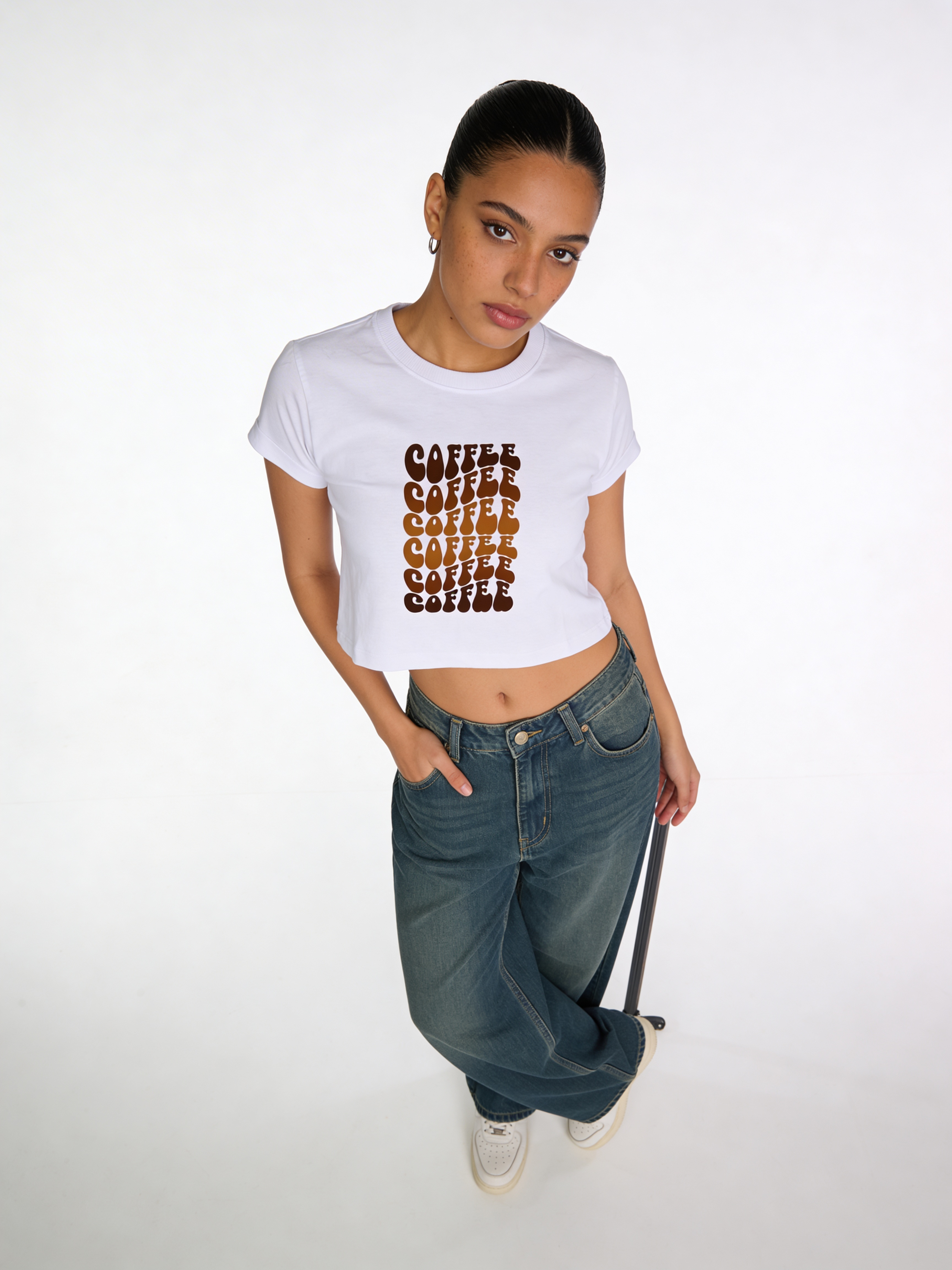 Crop Top - Coffee