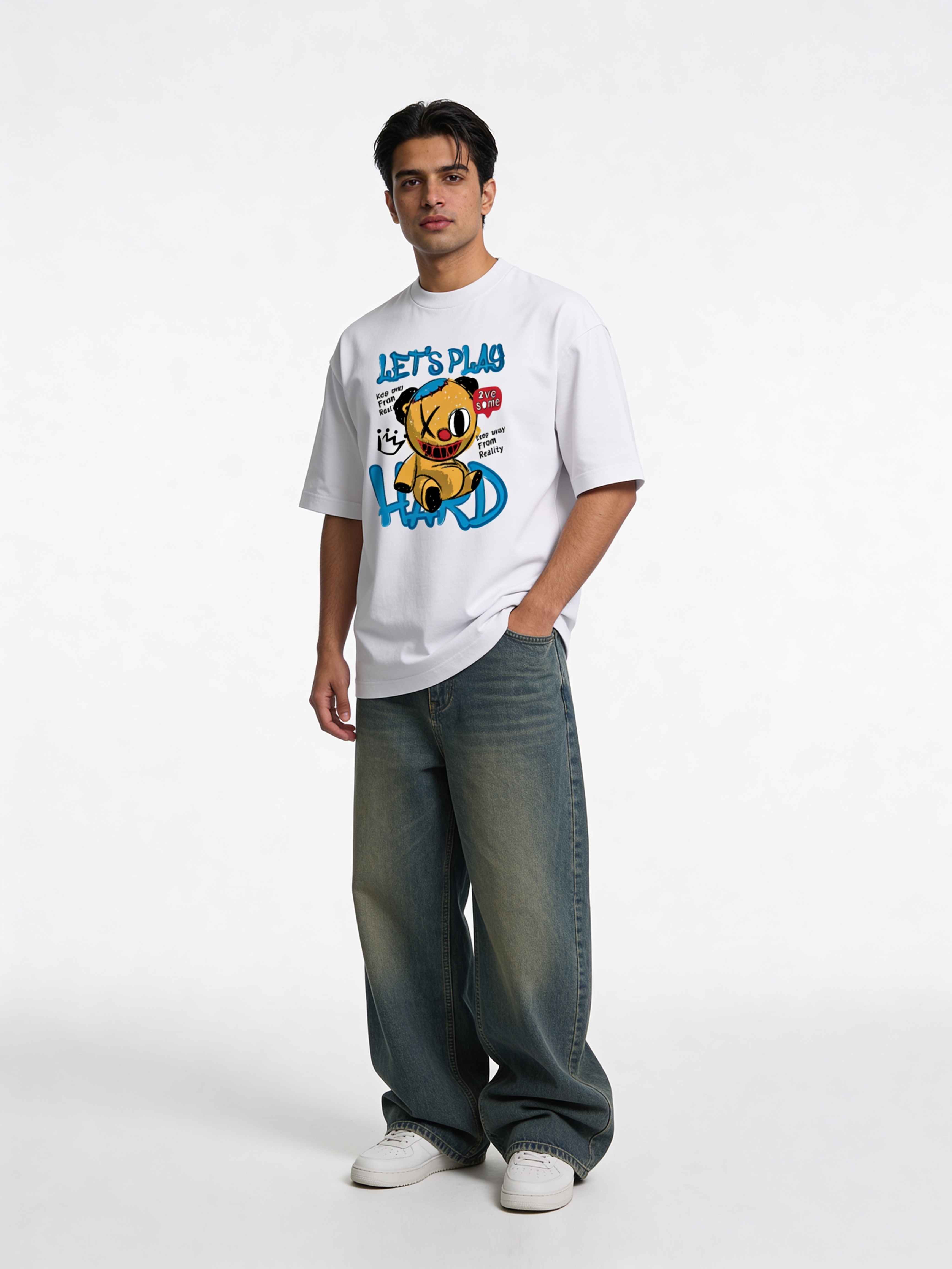 Unisex Oversized Classic T-Shirt - Let's Play Hard