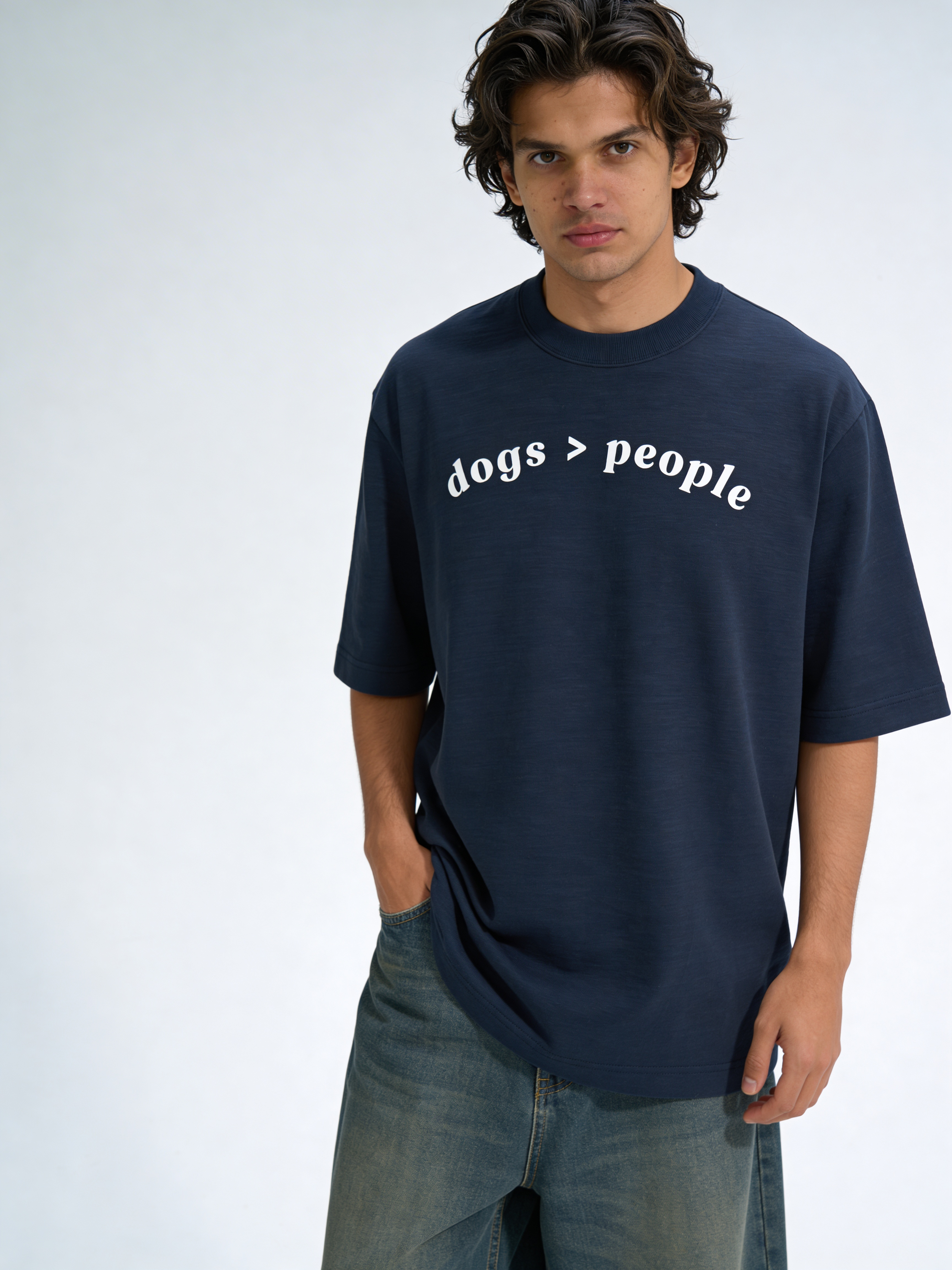 Unisex Oversized Classic T-Shirt - Dogs > People