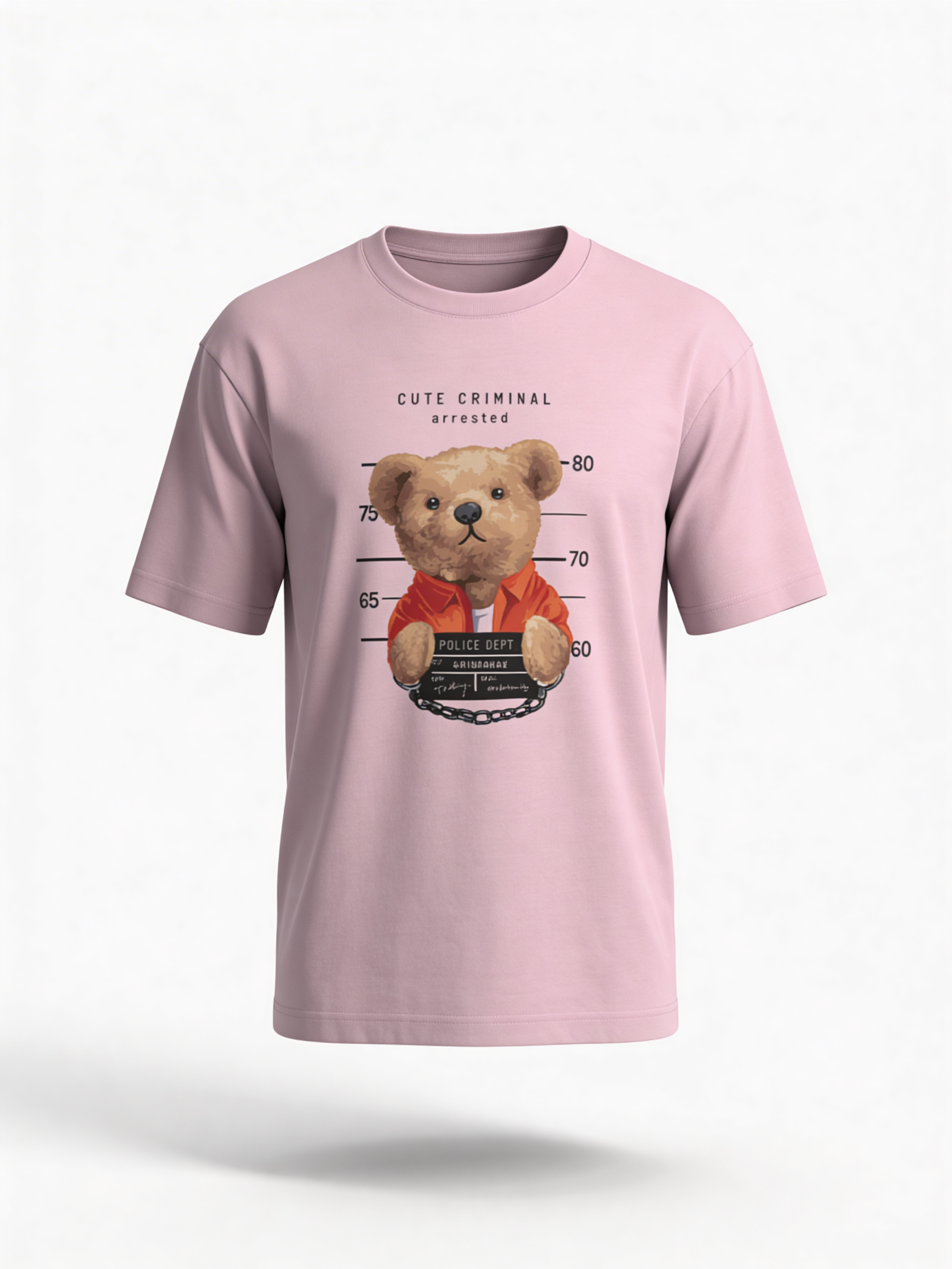 Unisex Oversized Classic T-Shirt - Cute Criminal Arrested