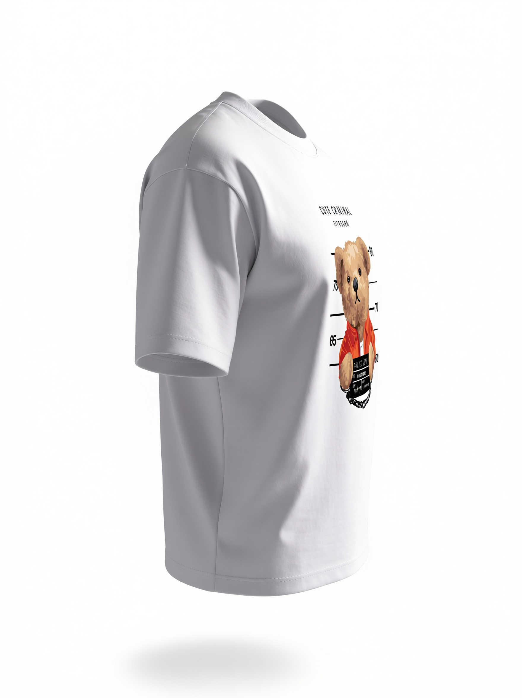 Unisex Oversized Classic T-Shirt - Cute Criminal Arrested