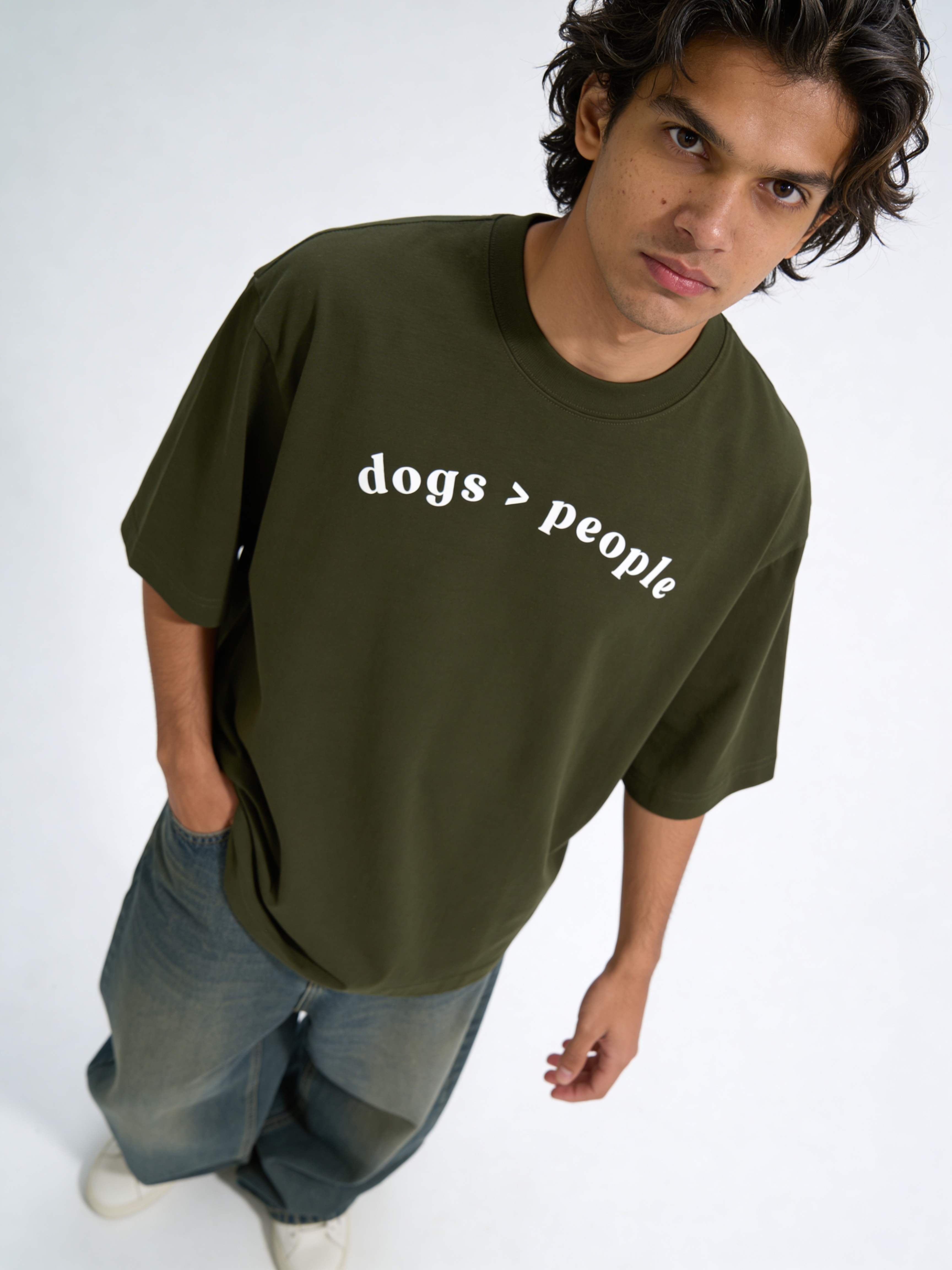 Unisex Oversized Classic T-Shirt - Dogs > People