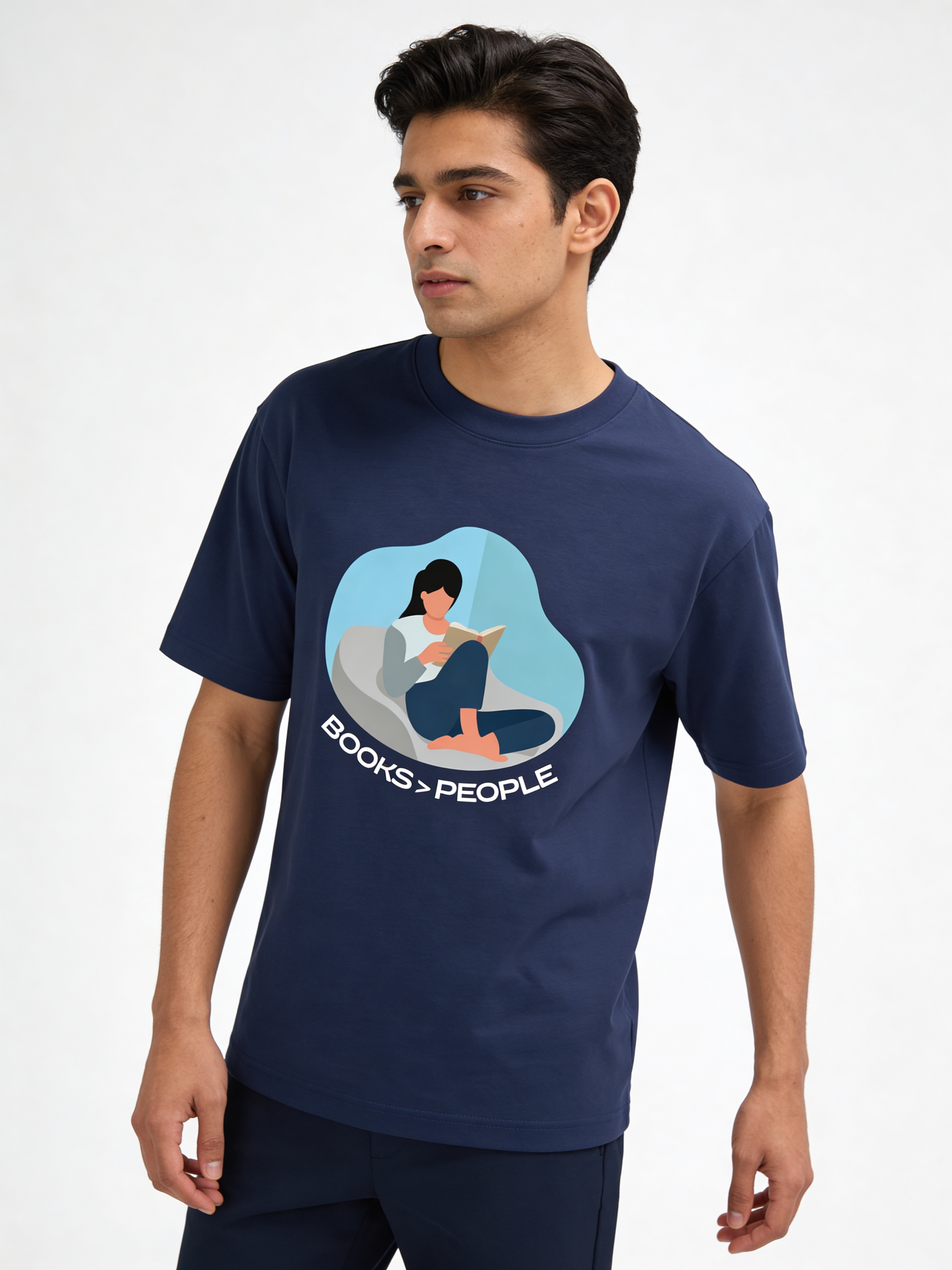 Unisex Oversized Classic T-Shirt Books>People