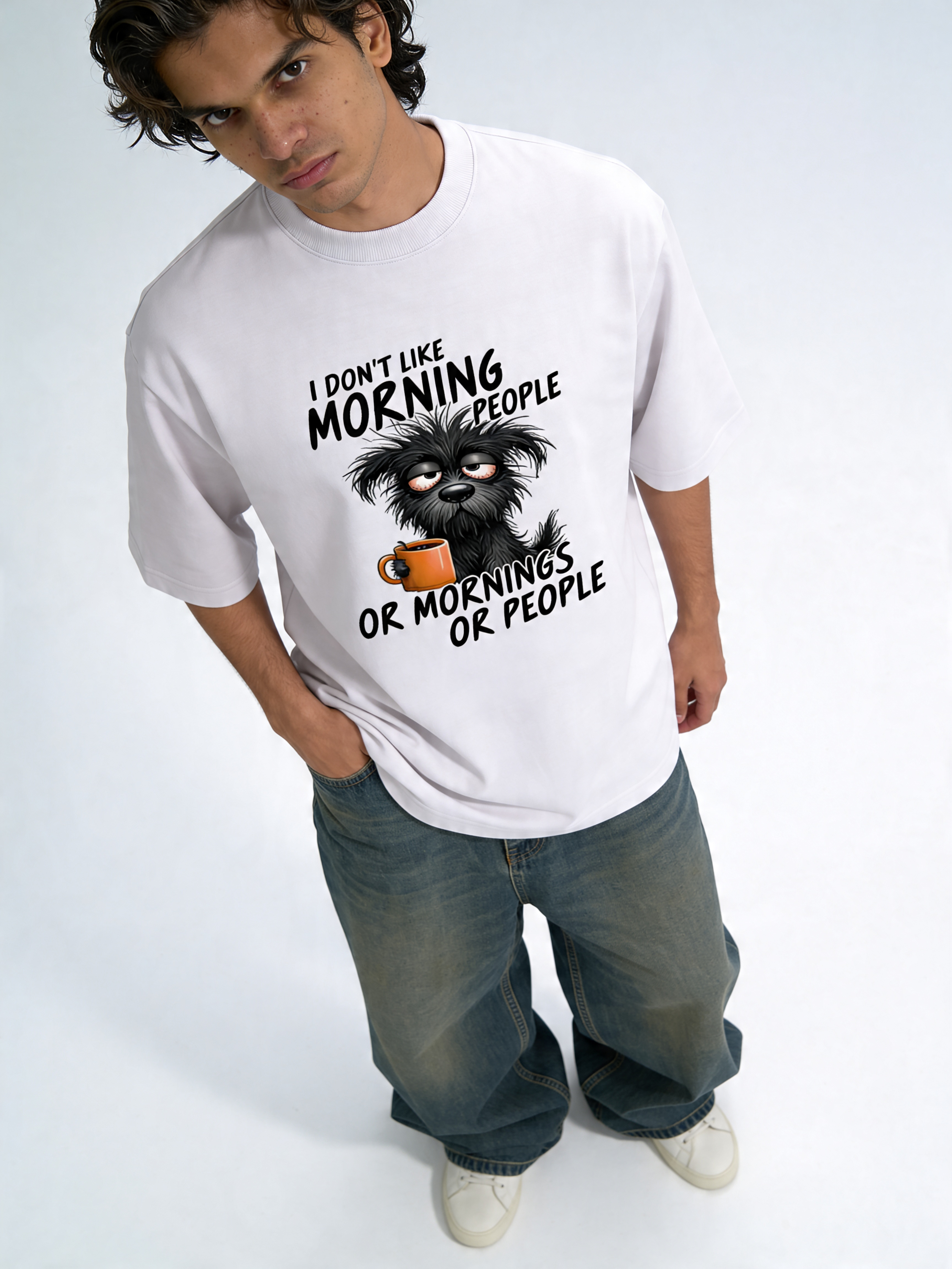 Unisex Oversized Classic T-Shirt - Morning People