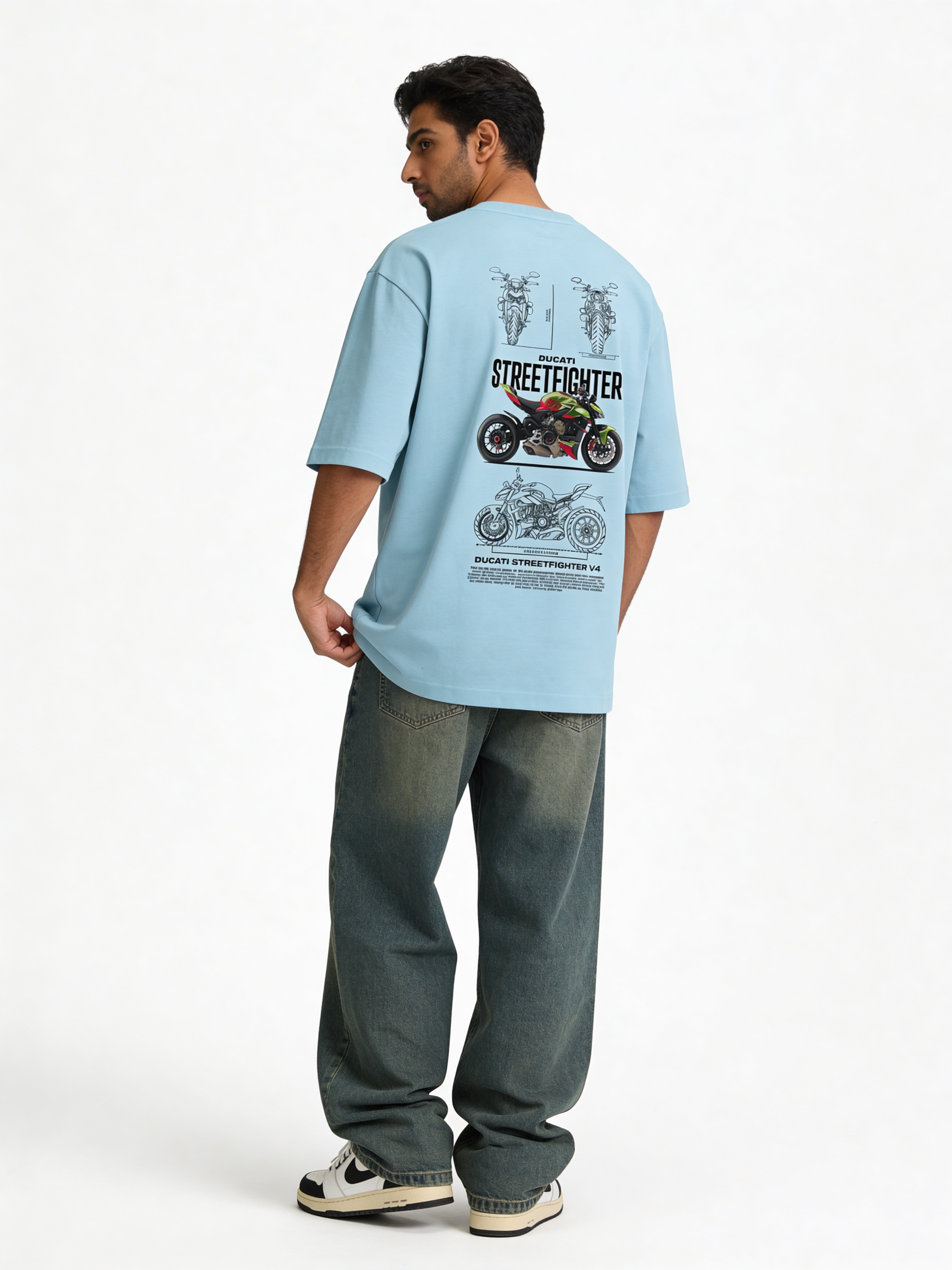 Unisex Oversized Classic T-Shirt - Ducati Street Fighter