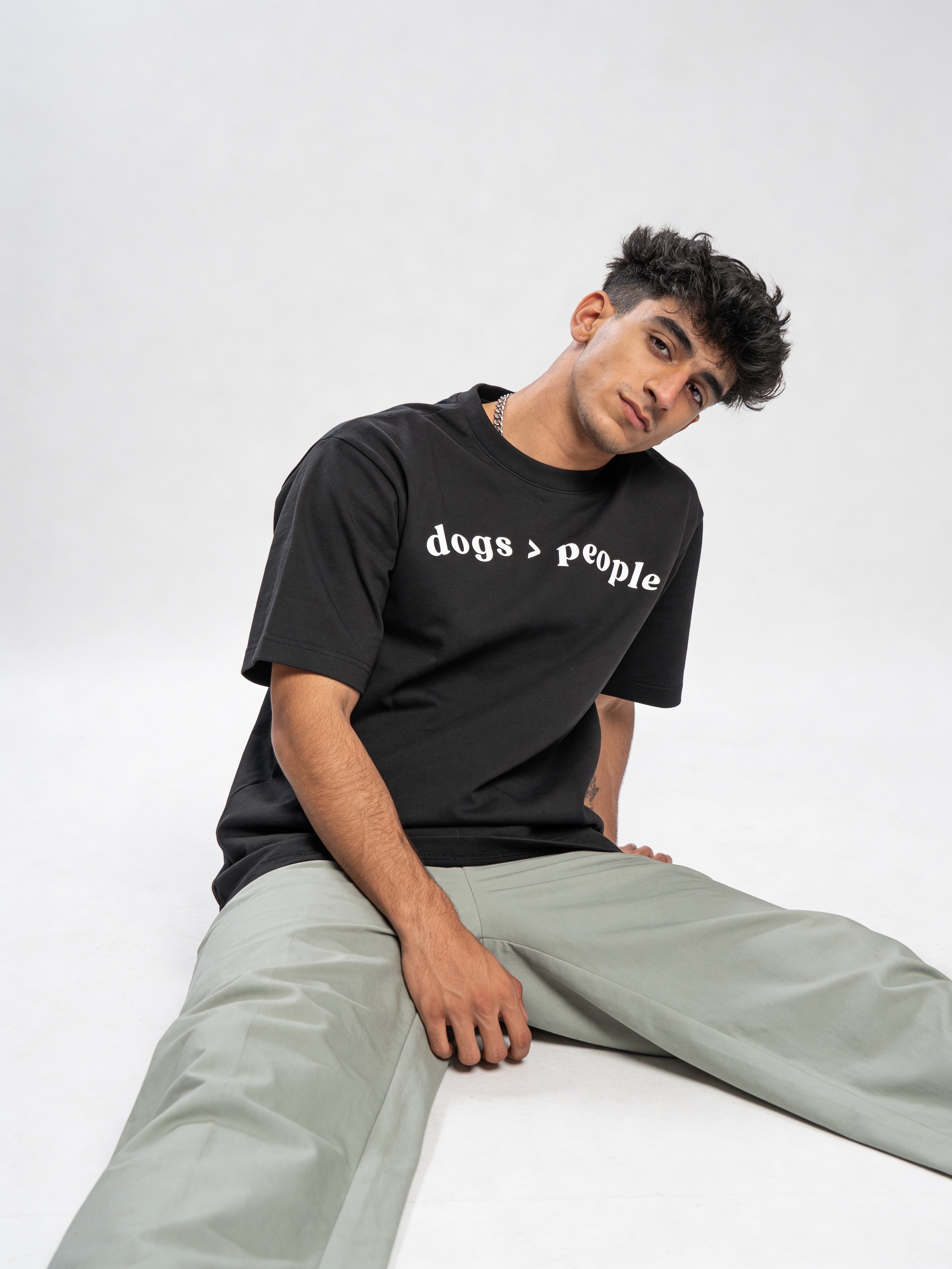 Unisex Oversized Classic T-Shirt - Dogs > People