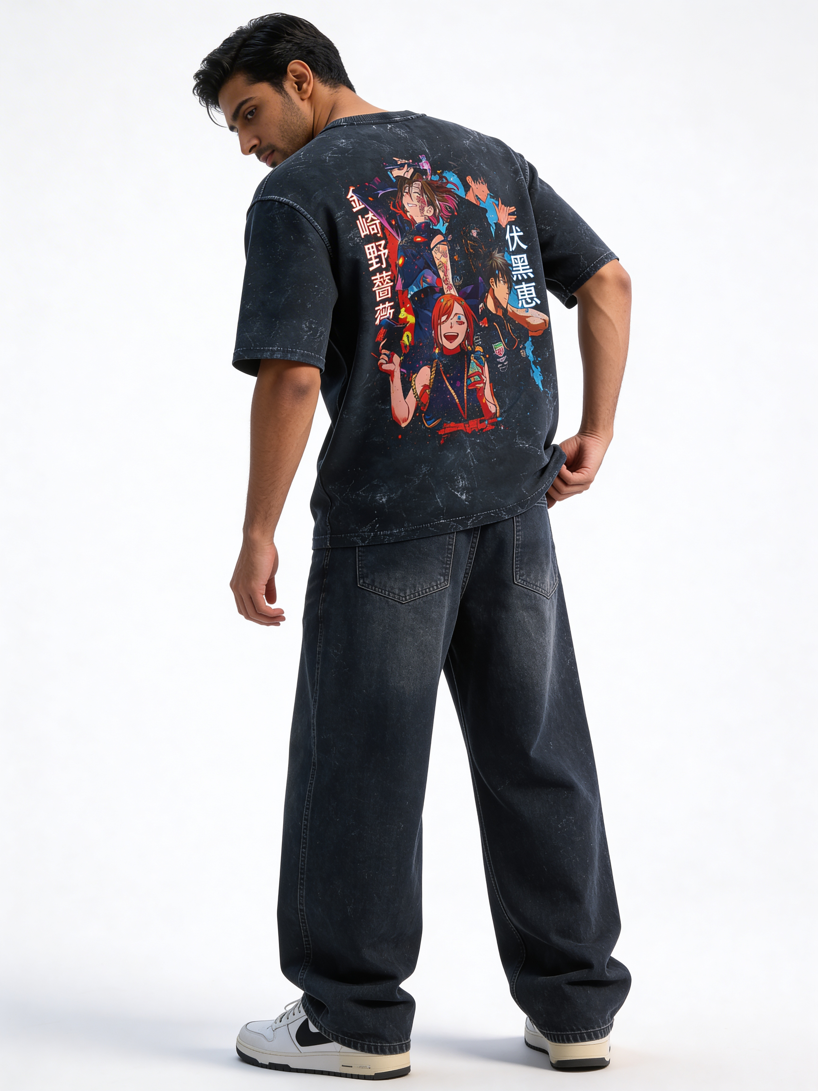 Unisex Acid Washed Oversized Tee