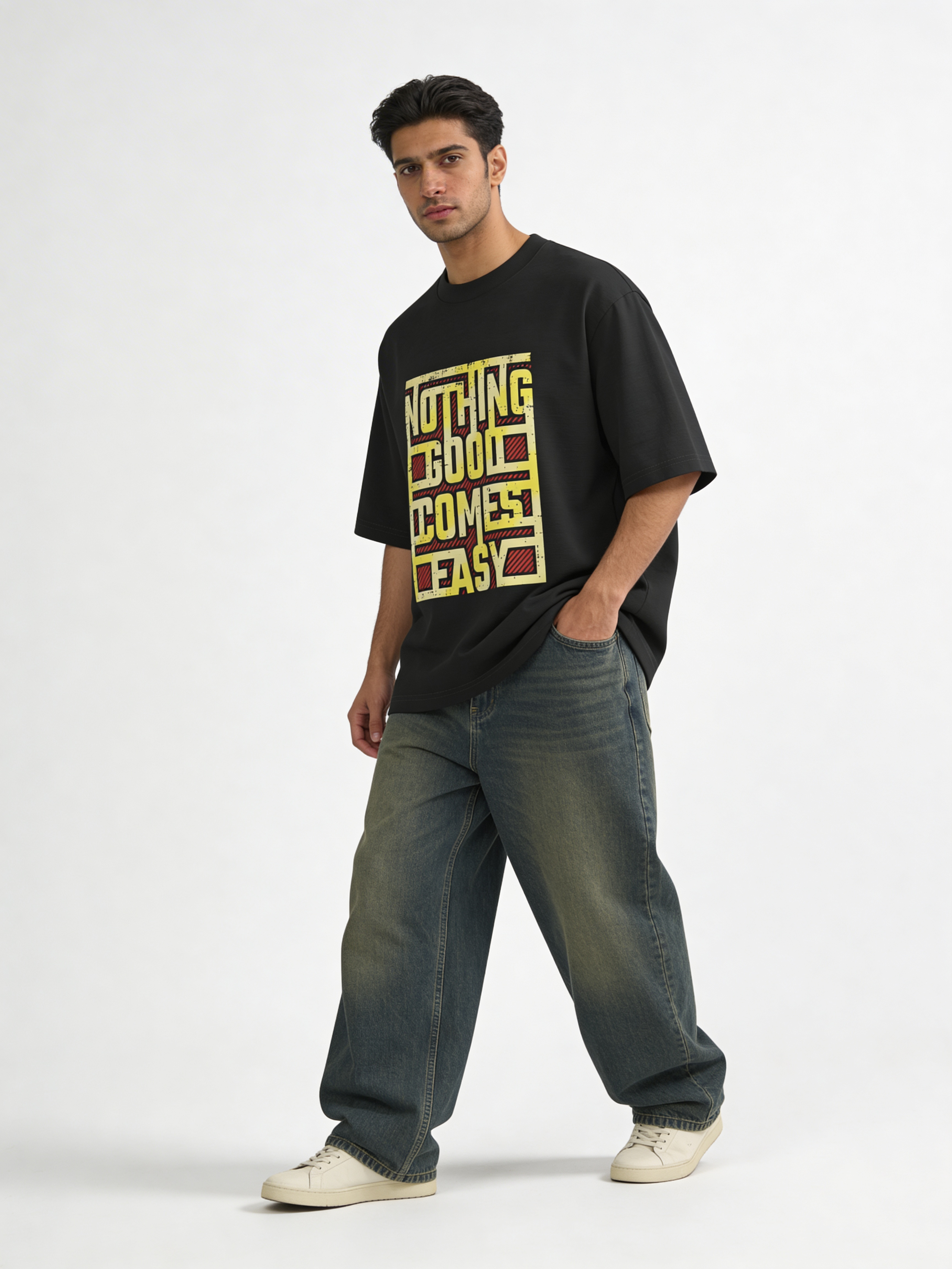 Unisex Oversized Classic T-Shirt - Nothing Good Comes Easy