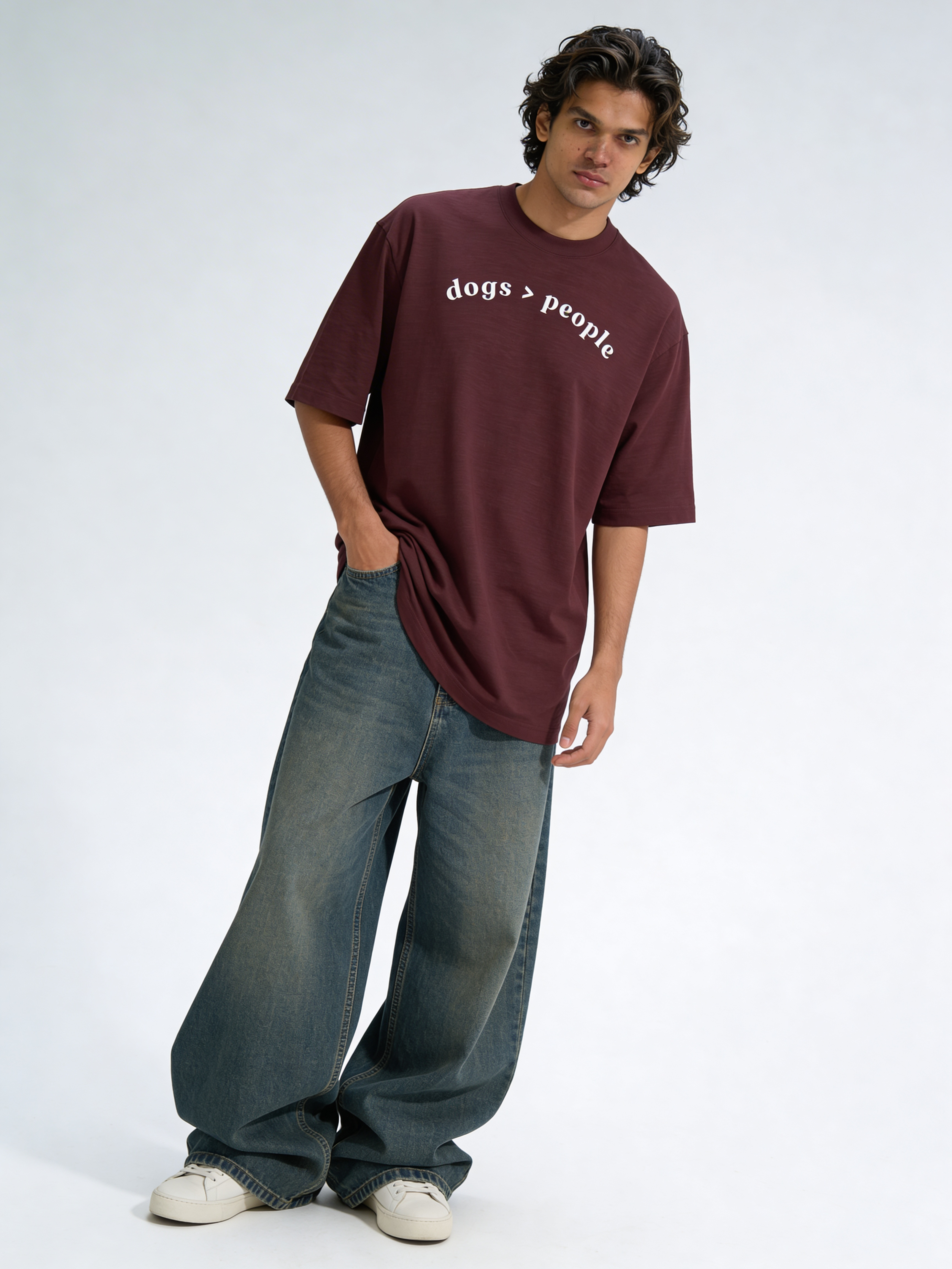 Unisex Oversized Classic T-Shirt - Dogs > People